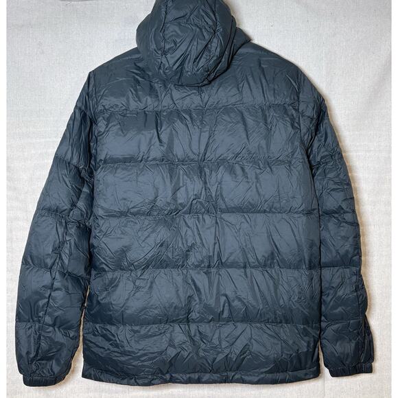 Eddie Bauer Jacket Mens Sz M Wide Channel Hooded Down Puffer Nylon Warm - Picture 2 of 5